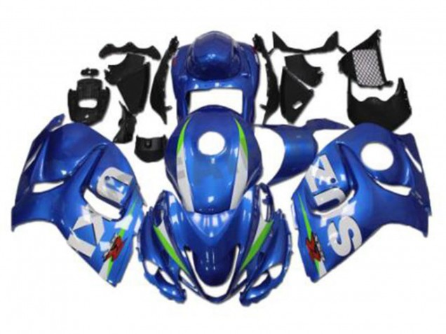 Carénages Moto Suzuki GSXR 1300 Hayabusa 2008-2020 - Bleu Blanc Vert