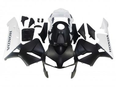 Carénages Moto Honda CBR600RR 2003-2004 - Blanc Noir Mat
