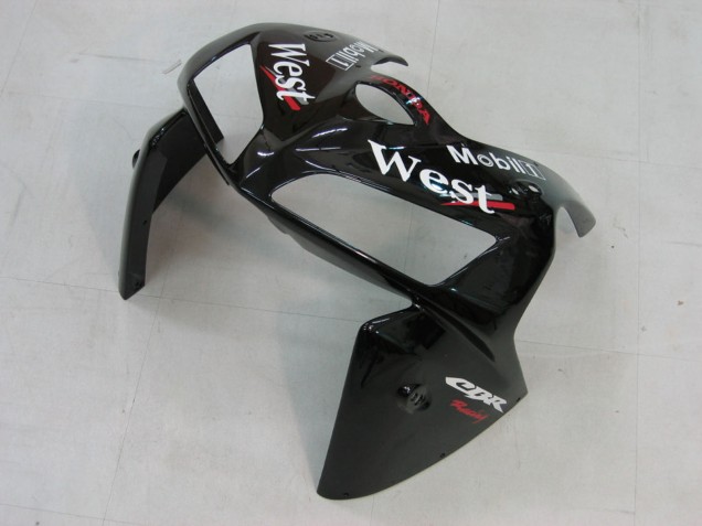 Carénages Moto Honda CBR600RR 2005-2006 - Noir Brillant Blanc West