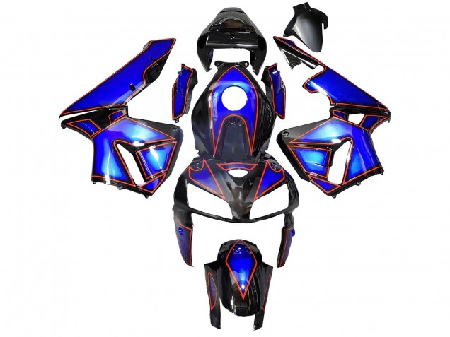 Carénages Moto Honda CBR600RR 2005-2006 - Bleu Noir Rouge Doubler