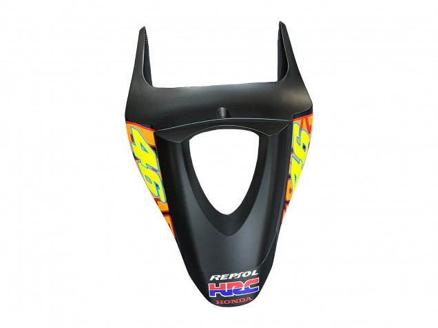 Carénages Moto Honda CBR600RR 2007-2008 - Noir Mat Orange Rouge Rossi Repsol 46