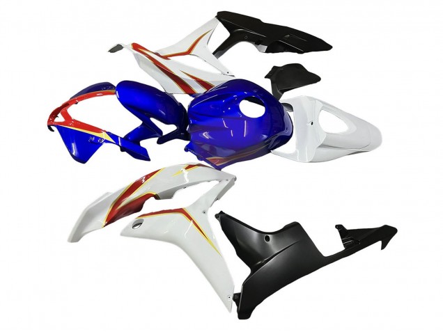Carénages Moto Honda CBR600RR 2007-2008 - Blanc Bleu Rouge Noir Brillant