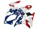Carénages Moto Honda CBR600RR 2007-2008 - Blanc Bleu Rouge Étoile