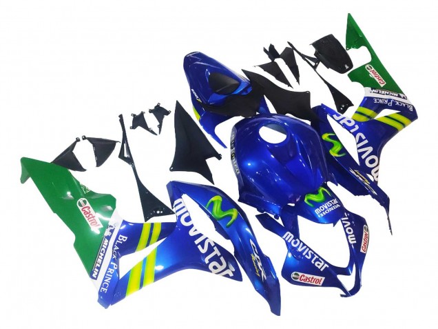 Carénages Moto Honda CBR600RR 2007-2008 - Bleu Vert MoviStar Castrol