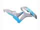 Carénages Moto Honda CBR600RR 2007-2008 - Gris Brillant Bleu Clair