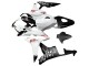 Carénages Moto Honda CBR600RR 2007-2008 - Blanc Noir Mat Rouge Repsol