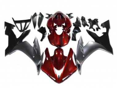 Carénages Moto Yamaha YZF R1 2002-2003 - Rouge Argent Noir