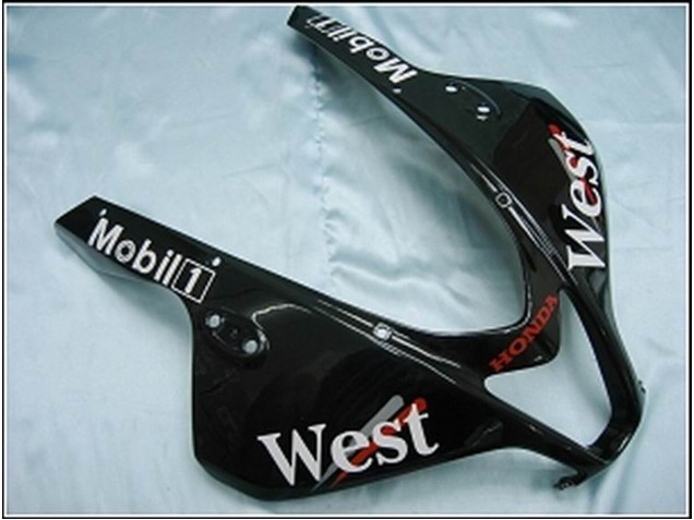 Carénages Moto Honda CBR600RR 2007-2008 - Noir Brillant Blanc West