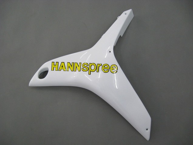 Carénages Moto Honda CBR600RR 2007-2008 - Blanc Vert Jaune Noir Brillant Hannspree