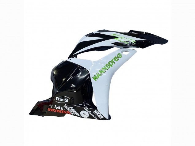 Carénages Moto Honda CBR600RR 2009-2012 - Blanc Vert Noir Brillant Hannspree
