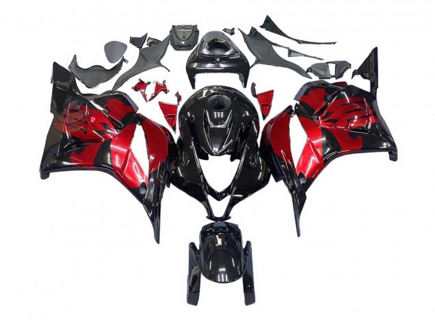 Carénages Moto Honda CBR600RR 2009-2012 - Rouge Noir Brillant
