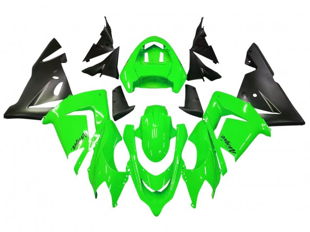 Carénages Moto Kawasaki ZX10R 2004-2005 - Vert Noir Ninja
