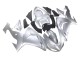 Carénages Moto Kawasaki ZX10R 2006-2007 - Argent Noir Ninja