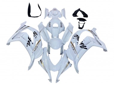 Carénages Moto Kawasaki ZX10R 2016-2020 - Blanc Or Noir
