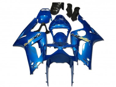 Carénages Moto Kawasaki ZX6R 2003-2004 - Vert Blanc Noir Silkolene