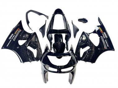 Carénages Moto Kawasaki ZX6R 1998-1999 - Noir Brillant Jaune Elf Bridgestone