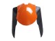 Carénages Moto Kawasaki ZX6R 2007-2008 - Orange Noir Ninja