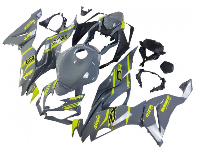 Carénages Moto Kawasaki ZX6R 2019-2022 - Nardo Gris Jaune