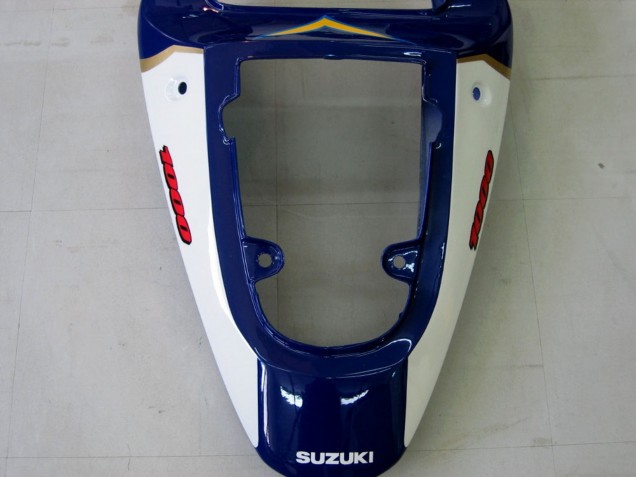 Carénages Moto Suzuki GSXR1000 2000-2002 - Jaune Bleu Foncé Blanc Motul Corona