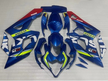Carénages Moto Suzuki GSXR 1000 2005-2006 - Bleu Jaune Rouge Motul Ecstar