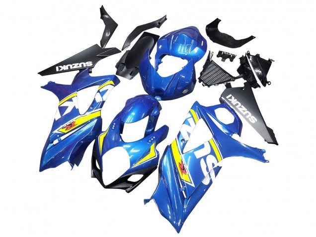 Carénages Moto Suzuki GSXR 1000 2007-2008 - Bleu Jaune Noir