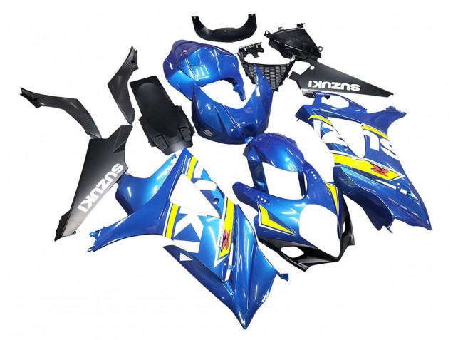 Carénages Moto Suzuki GSXR 1000 2007-2008 - Bleu Jaune Noir