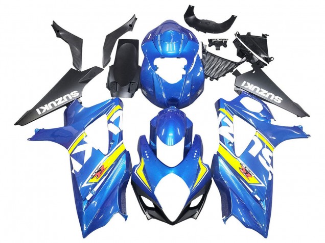 Carénages Moto Suzuki GSXR 1000 2007-2008 - Bleu Jaune Noir