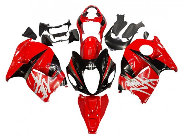 Carénages Moto Suzuki GSXR 1300 Hayabusa 1996-2007 - Rouge Noir Hayabusa