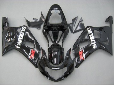 Carénages Moto Suzuki GSXR 600 / GSXR 750 2001-2003 - Noir Brillant Rouge Blanc