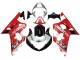 Carénage Moto Suzuki GSXR 600 / GSXR 750 2001-2003 - Rouge Blanc Noir Brillant