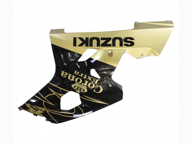 Carénages Moto Suzuki GSXR 600 / GSXR 750 2004-2005 - Noir Brillant Or Corona