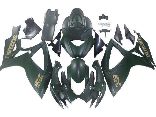 Carénages Moto Suzuki GSXR 600 / GSXR 750 2006-2007 - Vert Mat Armée