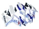 Carénages Moto Suzuki GSXR 600 / GSXR 750 2006-2007 - Blanc Bleu Flamme