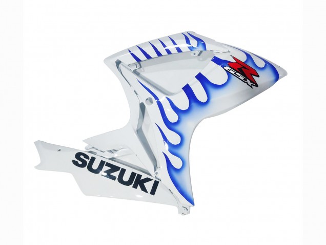 Carénages Moto Suzuki GSXR 600 / GSXR 750 2006-2007 - Blanc Bleu Flamme