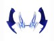 Carénages Moto Suzuki GSXR 600 / GSXR 750 2006-2007 - Blanc Bleu Flamme