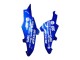 Carénages Moto Suzuki GSXR 600 / GSXR 750 2008-2010 - Bleu Jaune Rizla