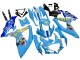 Carénages Moto Suzuki GSXR 600 / GSXR 750 2008-2010 - Bleu Jaune Rizla
