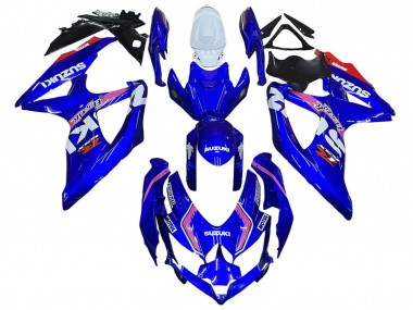 Carénages Moto Suzuki GSXR 600 / GSXR 750 2008-2010 - Blanc Bleu Rose Ecstar Motul