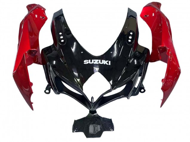 Carénages Moto Suzuki GSXR 600 / GSXR 750 2008-2010 - Rouge Noir Brillant