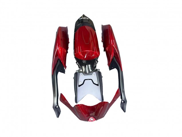 Carénages Moto Suzuki GSXR 600 / GSXR 750 2008-2010 - Rouge Noir Brillant