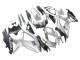 Carénages Moto Suzuki GSXR 600 / GSXR 750 2008-2010 - Argent Noir Mat