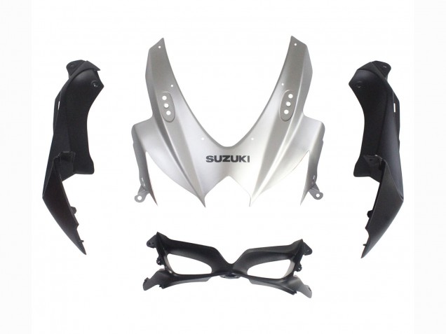 Carénages Moto Suzuki GSXR 600 / GSXR 750 2008-2010 - Argent Noir Mat