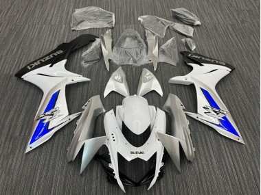 Carénages Moto Suzuki GSXR 600 / GSXR 750 2011-2024 - Blanc Argent Bleu Noir