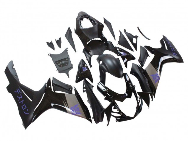 Carénages Moto Suzuki GSXR 600 / GSXR 750 2011-2024 - Noir Mat Gris Violet