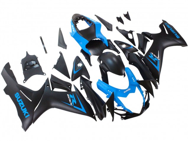 Carénage Moto Suzuki GSXR 600 / GSXR 750 2011-2024 - Bleu Noir Mat