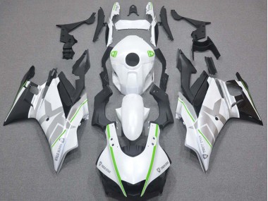 Carénages Moto Yamaha YZF R3/R25 2019-2021 - Blanc Vert Argent Noir