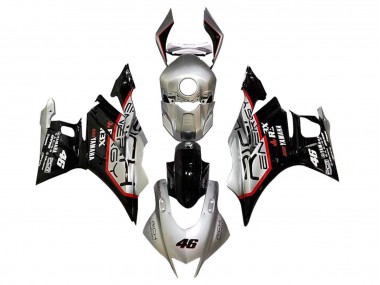 Carénages Moto Yamaha YZF R3/R25 2019-2021 - Argent Rouge Noir 46