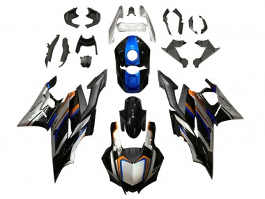 Carénages Moto Yamaha YZF R3/R25 2019-2021 - Argent Orange Bleu Noir