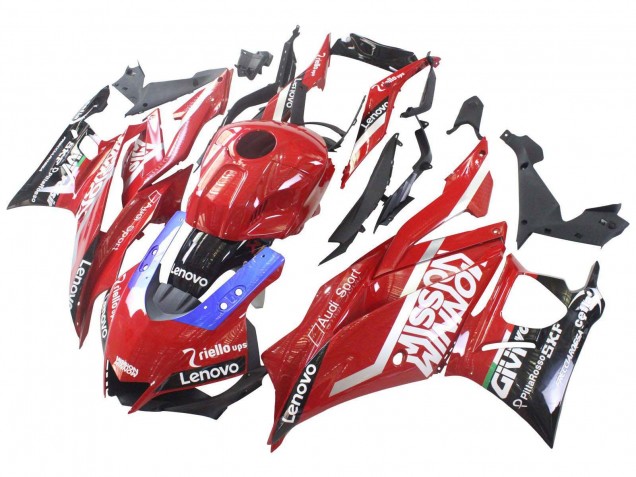 Carénages Moto Yamaha YZF R3/R25 2019-2021 - Rouge Violet Noir Valsir Lenovo