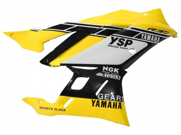Carénages Moto Yamaha YZF R3/R25 2019-2021 - Jaune Blanc Noir Bande
